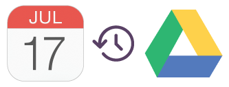Automatic iCloud Calendar data back up to Google Drive