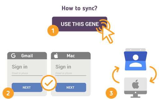 Comment synchroniser les contacts Gmail avec Mac?