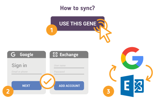 How to Sync Google with Microsoft Exchange?