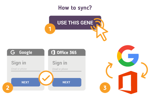 How to Sync Google with Office 365?