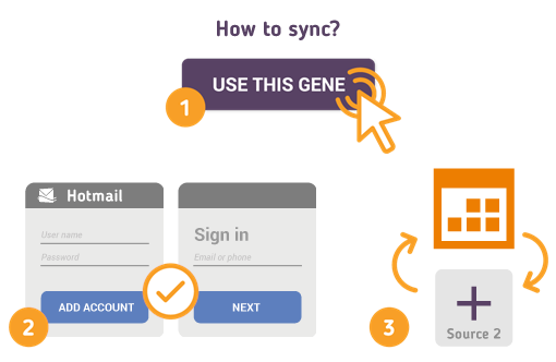 Comment synchroniser votre Calendrier Hotmail avec SyncGene ?