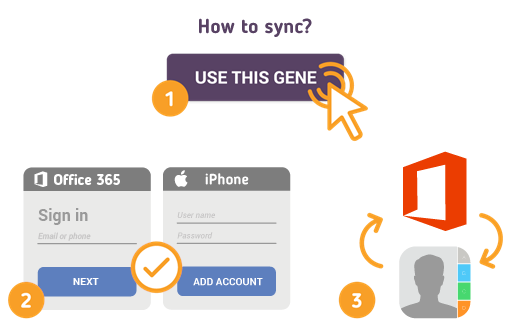 How to Sync Office 365 with iPhone Contacts?