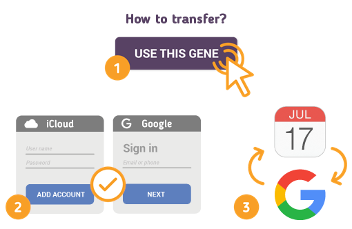 Transfer ICloud Calendar To Google Using Free SyncGene Service Transfer ICloud Calendar To Google Using Free SyncGene Service
