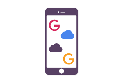 Access Google and iCloud Contacts on the phone