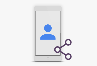 Share Android Contacts from your mobile device