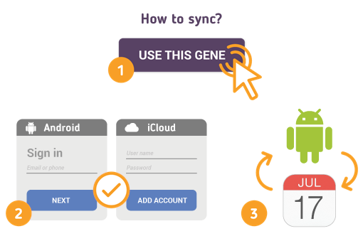 Comment synchroniser le calendrier Android avec le calendrier iCloud?