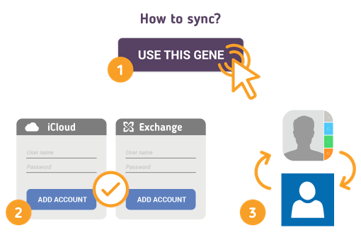 Wie synchronisiere ich Apple-Kontakte mit Exchange-Kontakten?