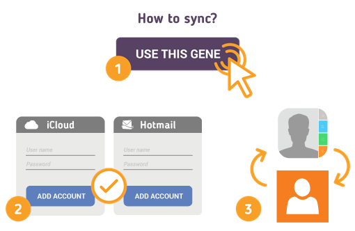 Comment synchroniser les contacts Apple avec les contacts Hotmail?