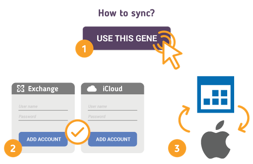 Comment synchroniser le calendrier Exchange avec iOS?