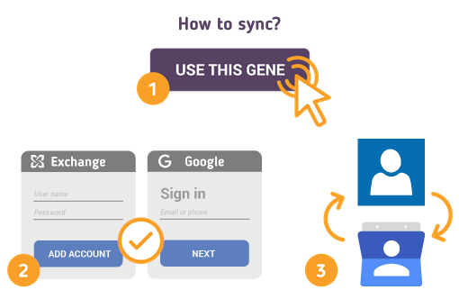 Comment synchroniser les contacts Exchange avec Google Contacts?