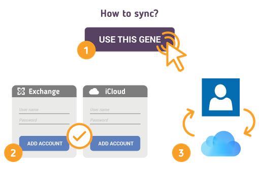 Comment synchroniser les contacts Exchange avec iCloud?