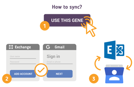 Wie synchronisiere ich Microsoft Exchange mit Google Mail-Kontakten?