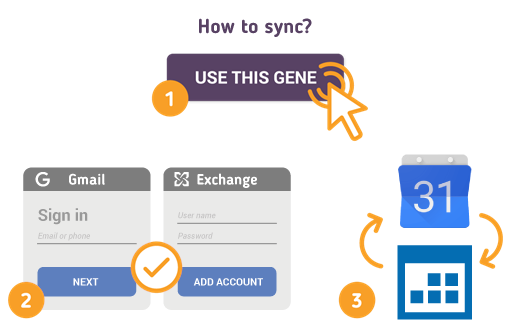 Comment synchroniser le calendrier Gmail avec le calendrier Exchange?