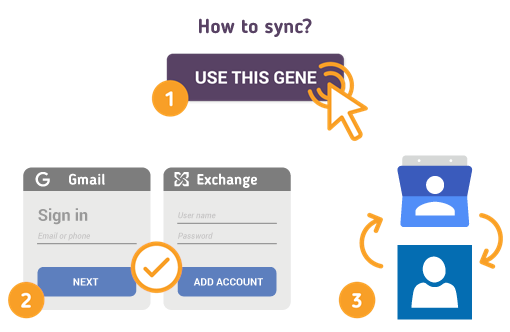 Comment synchroniser les contacts Gmail avec les contacts Exchange?