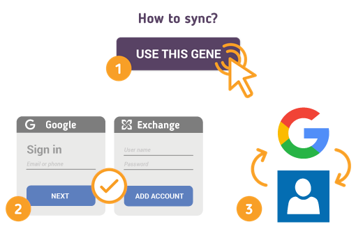 Wie synchronisiere ich Google mit Exchange-Kontakten?