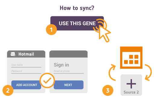 Sync Hotmail Calendar Using Free SyncGene Service