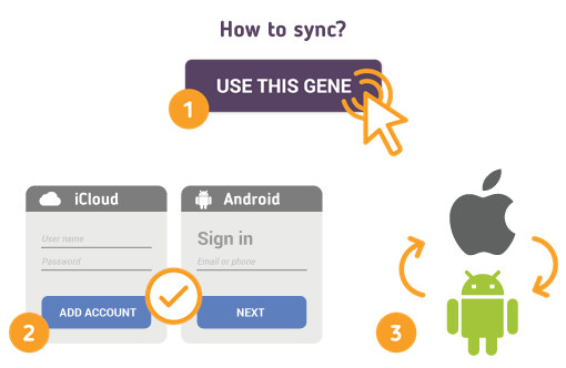 Wie synchronisiere ich iOS mit Android?