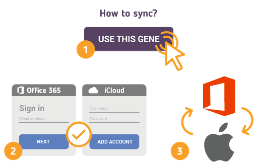 How to Sync Office 365 Calendar with iOS?