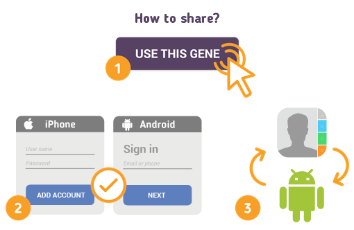 How to Share Contacts from iPhone to Android?