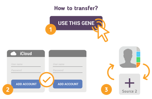 Comment transférer des contacts vers iCloud?