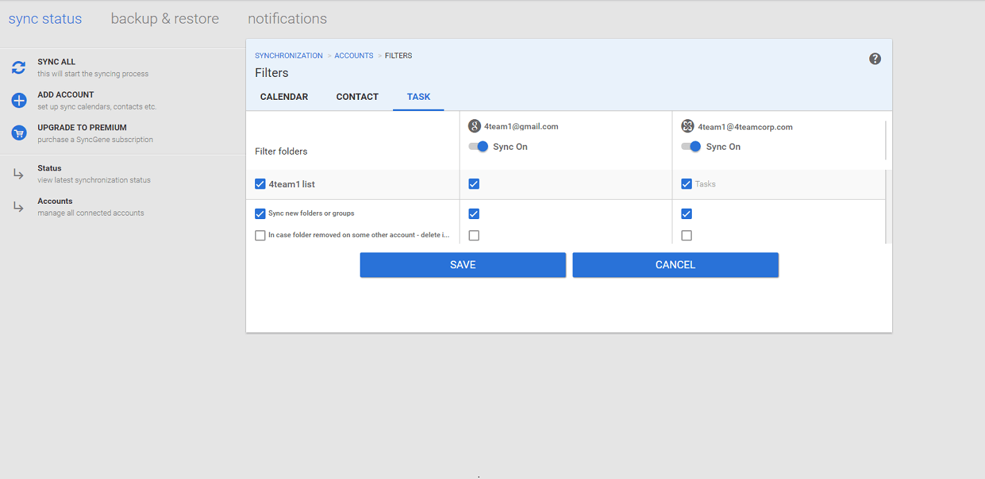 Synchronize tasks